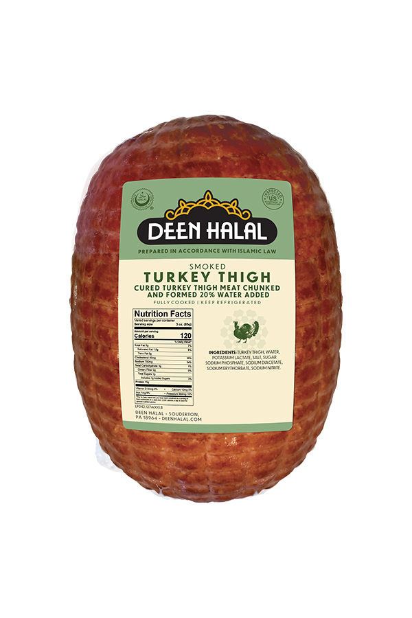Deen Halal Smoked Turkey Thigh
