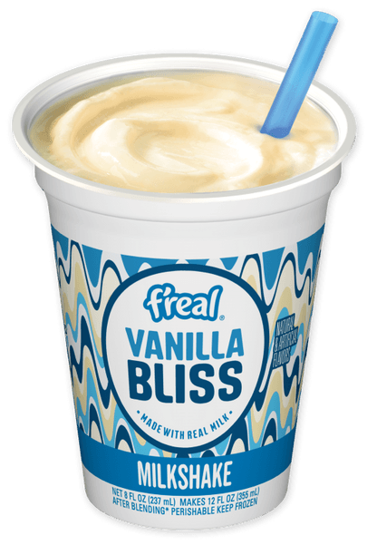 f'real Vanilla Bliss milkshake