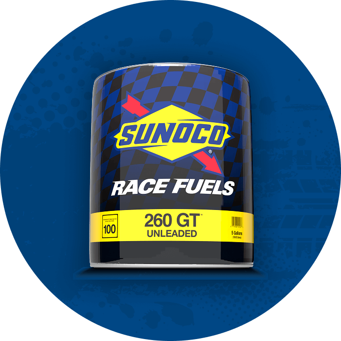 Sunoco 260 GT 100 unleaded race fuel, 5 gallon pail