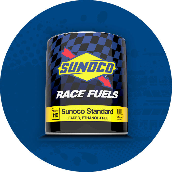 Sunoco Standard 110 leaded race fuel, 5 gallon pail