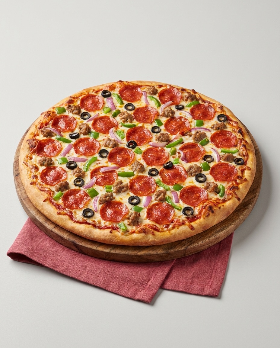 Round pizza